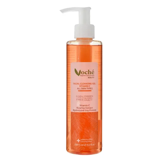 ژل شستشوی صورت ویتامین سی وچه 250 میلی لیتر Voche Facial Cleansing Vitamin C Gel 250 Ml