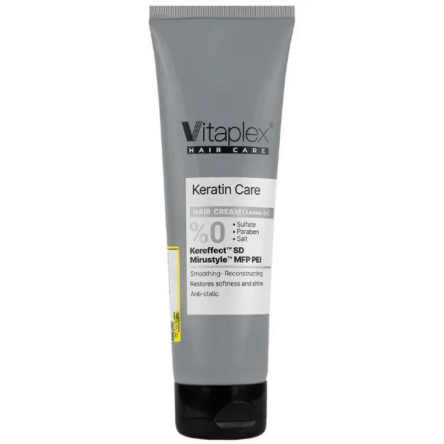 کرم مو مناسب موهای کراتینه شده ویتاپلکس 150 میلی لیتر Vitaplex Keratin Care Hair Cream 150 ml