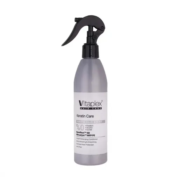 اسپری نرم کننده موهای کراتینه شده ویتاپلکس 300 میلی لیتر Vitaplex Keratin Care Hair Spray 300 ml