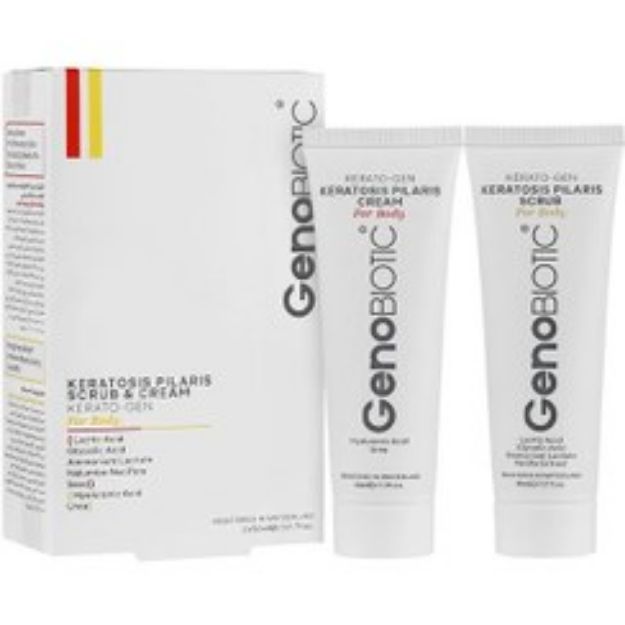 پک دو عددی اسکراب و کرم کنترل کننده پوست مرغی ژنوبایوتیک 100 میلی لیتر Genobiotic Keratosis Pilaris Scrub and Cream 100 ml
