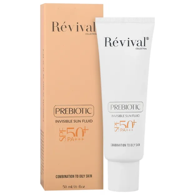 فلوئید ضد آفتاب پروبیوتیک SPF50 کلکسیون رویوال مناسب پوست چرب 50 میلی لیتر Revival Probiotic SPF50 Sun Fluid 50 ml