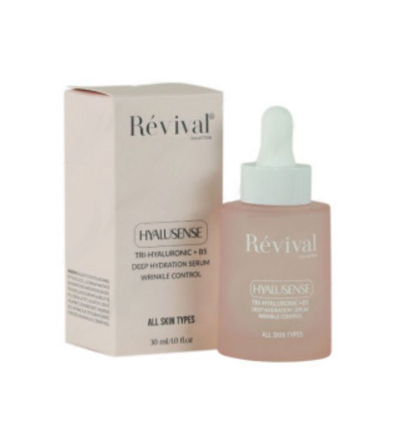 سرم آبرسان و روشن کننده پوست 48 ساعته رویوال حجم 30میلی لیتر Revival Hyalusense Tri Hyaluronic Serum 30ml