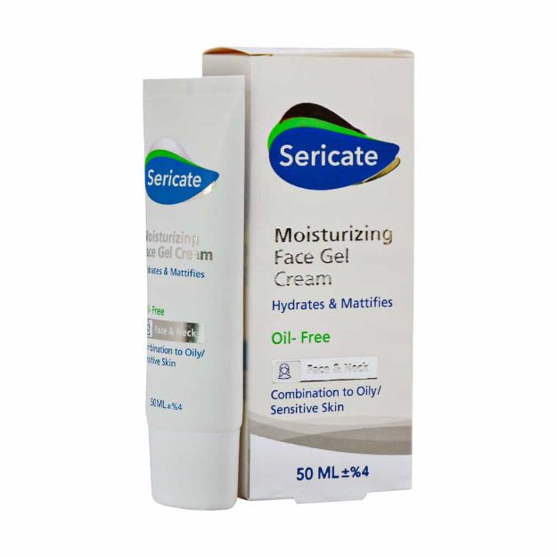 ژل کرم مرطوب کننده صورت پوست مختلط و چرب سری کیت 50 میلی لیترSericate Moisturizing Face Gel Cream 50 Ml