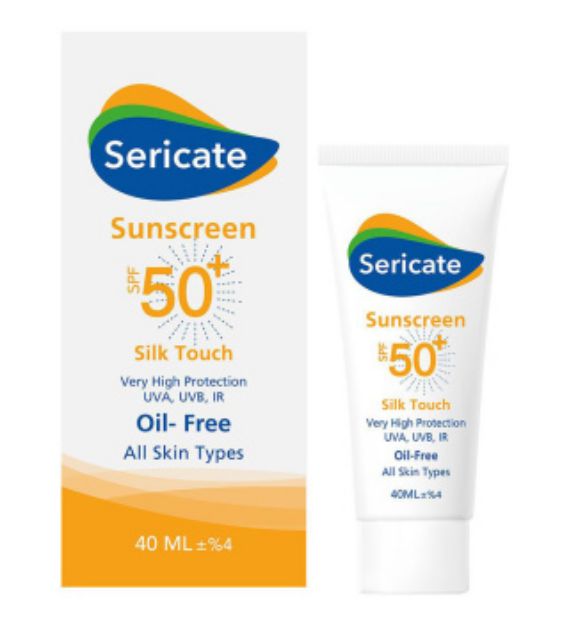 کرم ضد آفتاب سیلک تاچ SPF50 سری کیت 40 میلی لیتر Sericate Silk Touch SPF50 Sunscreen Cream 40 ml