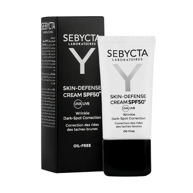 کرم ضد آفتاب ضد چروک و ضد لک SPF50 سبیکتا 40 میلی لیترSebycta SPF50 Wrinkle And Dark Spot Sunscreen Cream 40 Ml