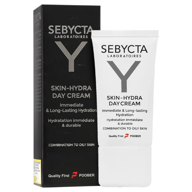 کرم روز مرطوب کننده پوست مختلط تا چرب سبیکتا 40 میل Sebycta Skin Hydra Day Cream For Combination To Oily Skin 40ml