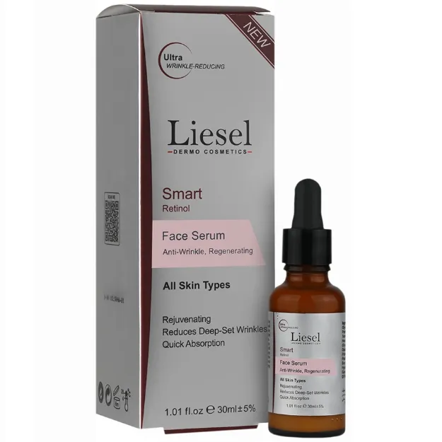 سرم ضد چروک لایسل حاوی رتینول 30 میلی لیتر Liesel Anti Wrinkle Smart Face Serum 30 ml